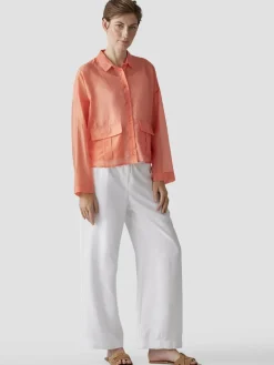 LCMT Blusen*Damen Bluse orange uni