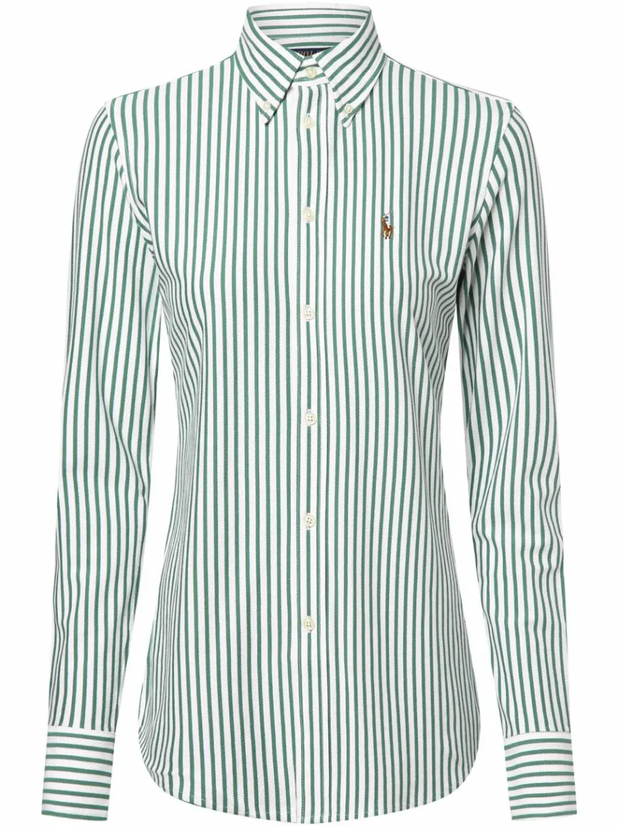 Polo Ralph Lauren Blusen*Damen Bluse weiß grün gestreift