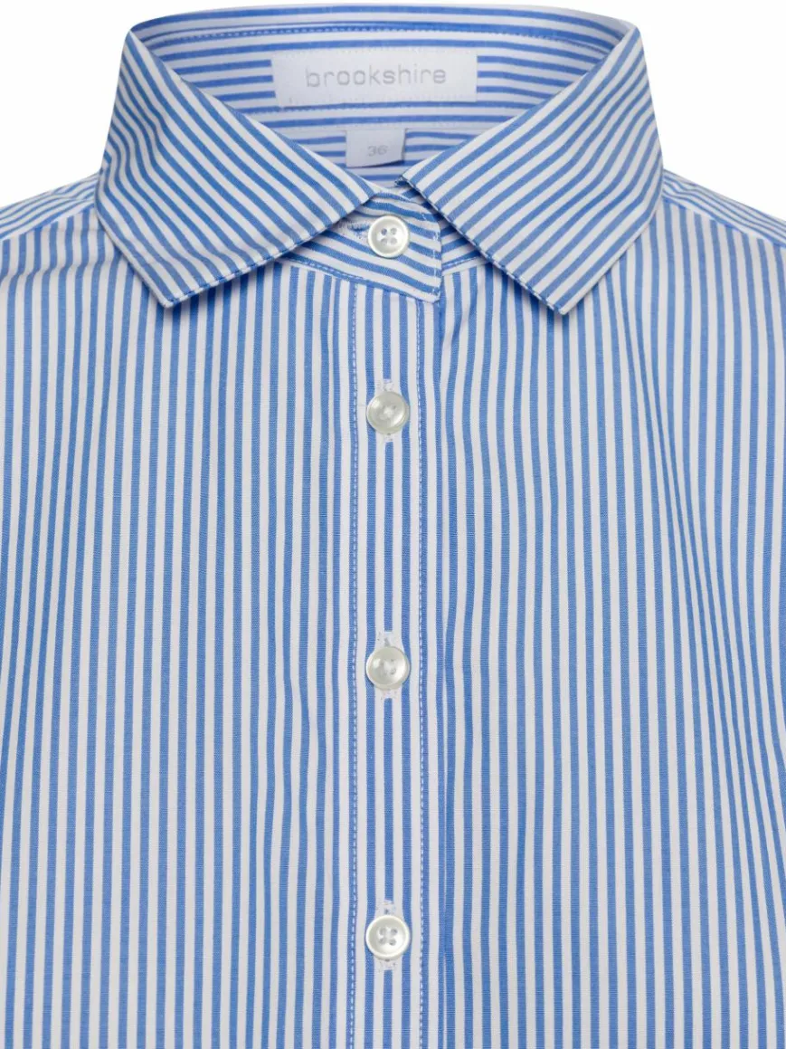 brookshire Blusen*Damen Bluse hellblau gemustert