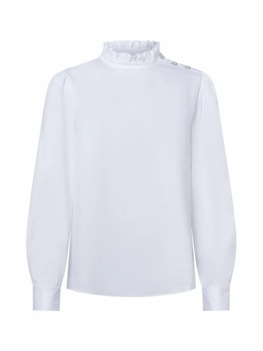 Rich & Royal Blusen*Damen Bluse weiß uni