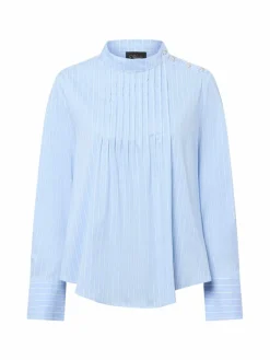 s.Oliver BLACK LABEL Blusen*Damen Bluse hellblau weiß gestreift