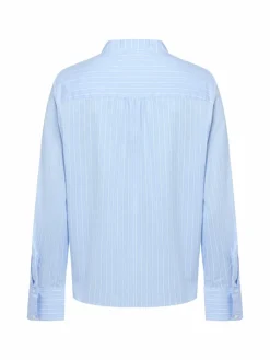 s.Oliver BLACK LABEL Blusen*Damen Bluse hellblau weiß gestreift