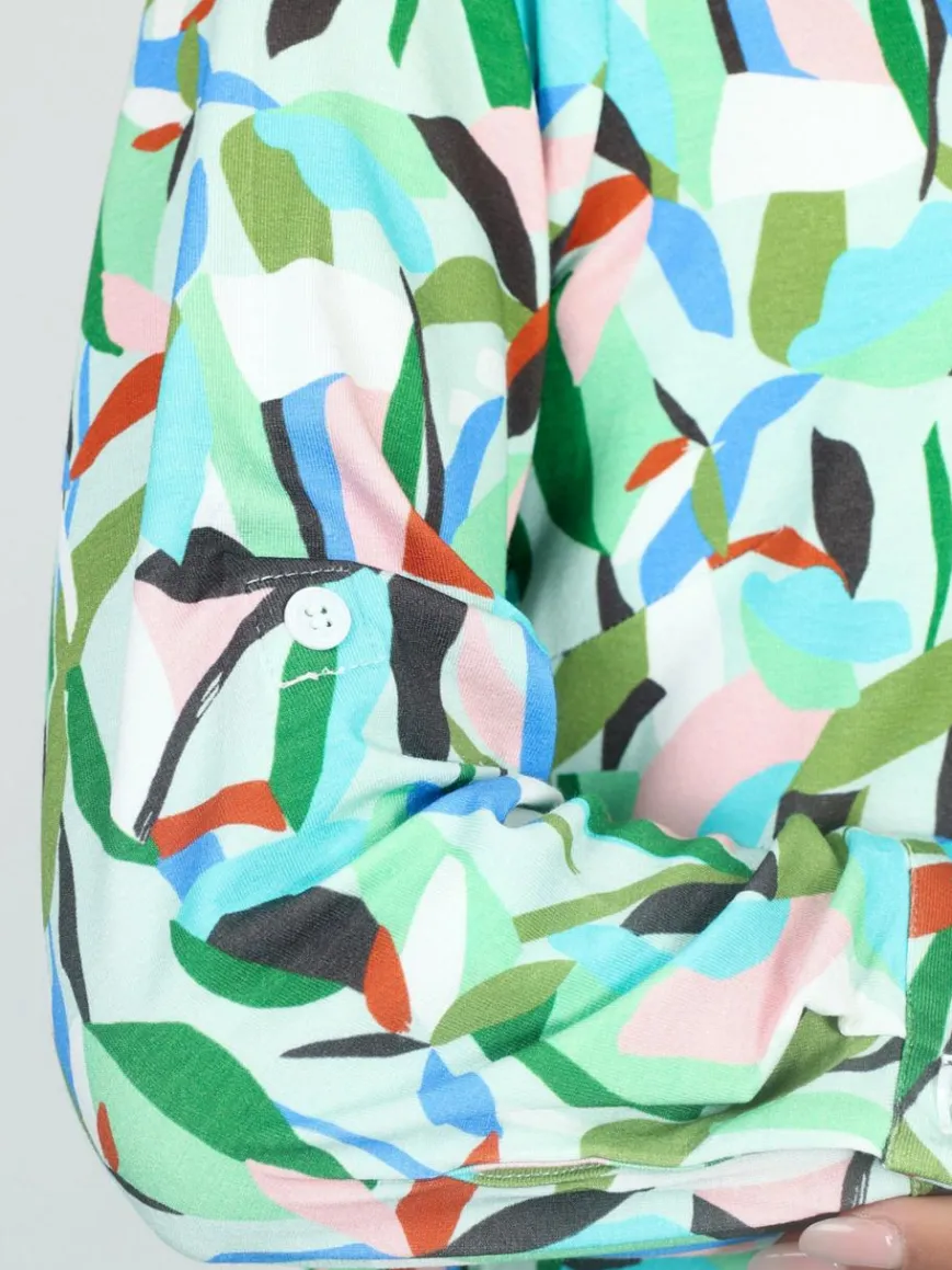 Vicci Germany Blusen*Damen Bluse grün bedruckt