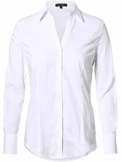 More & More Blusen*Damen Bluse weiß uni
