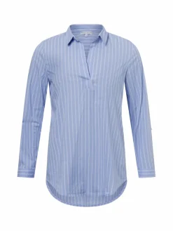 Marie Lund Blusen*Damen Bluse blau weiß gestreift