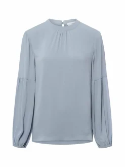 comma Blusen*Damen Bluse grau uni