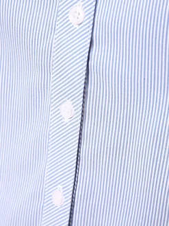 More & More Blusen*Damen Bluse hellblau weiß gestreift