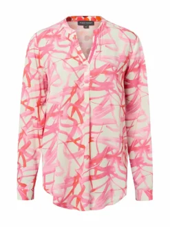 Franco Callegari Blusen*Damen Bluse ecru rosa gemustert