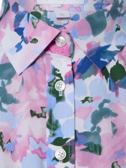 brookshire Blusen*Damen Bluse rosa hellblau gemustert
