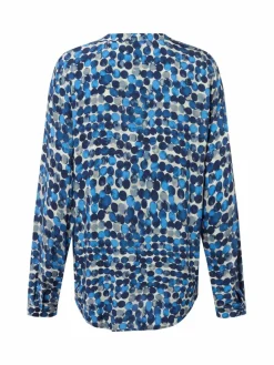 Franco Callegari Blusen*Damen Bluse blau indigo gepunktet