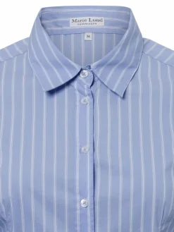Marie Lund Blusen*Damen Bluse blau weiß gestreift
