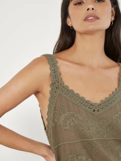 Apricot Shirts & Tops*Damen Bluse khaki strukturiert