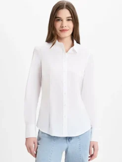 Marie Lund Blusen*Damen Bluse weiß uni