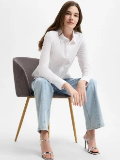 Marie Lund Blusen*Damen Bluse weiß uni