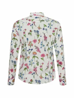 brookshire Blusen*Damen Bluse weiß mehrfarbig gemustert