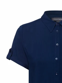 Franco Callegari Blusen*Damen Bluse marine uni