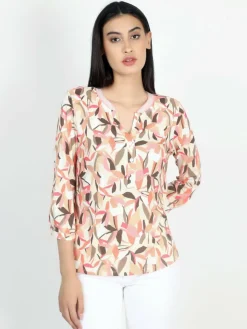 Vicci Germany Blusen*Damen Bluse koralle bedruckt