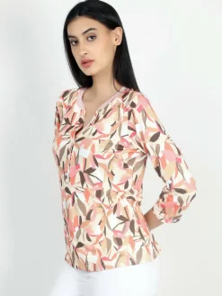 Vicci Germany Blusen*Damen Bluse koralle bedruckt