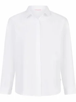 Frieda & Freddies Blusen*Damen Bluse weiß uni