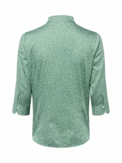 Franco Callegari Blusen*Damen Bluse grün weiß gemustert