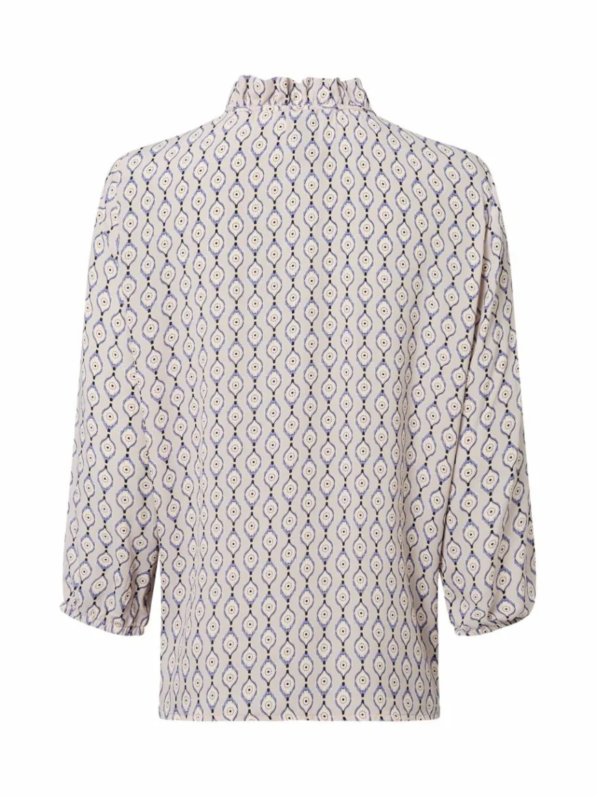 Marc Cain Collections Blusen*Damen Bluse beige mehrfarbig gemustert