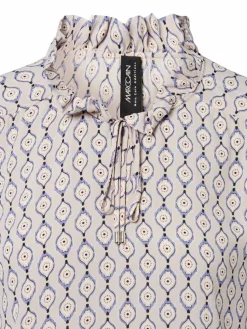 Marc Cain Collections Blusen*Damen Bluse beige mehrfarbig gemustert