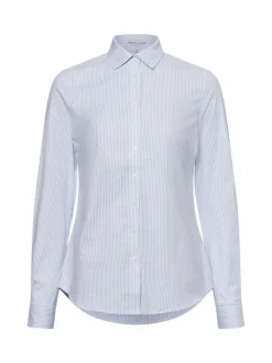 Marie Lund Blusen*Damen Bluse hellblau weiß gestreift