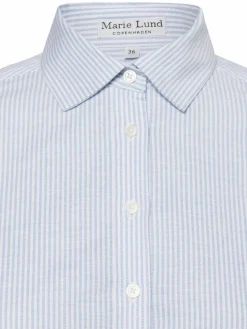 Marie Lund Blusen*Damen Bluse hellblau weiß gestreift