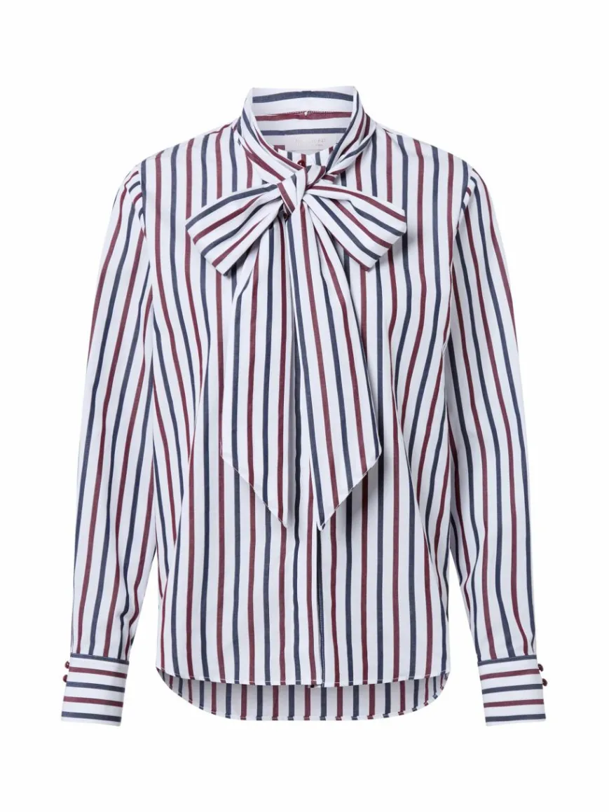 Rich & Royal Blusen*Damen Bluse weiß marine gestreift