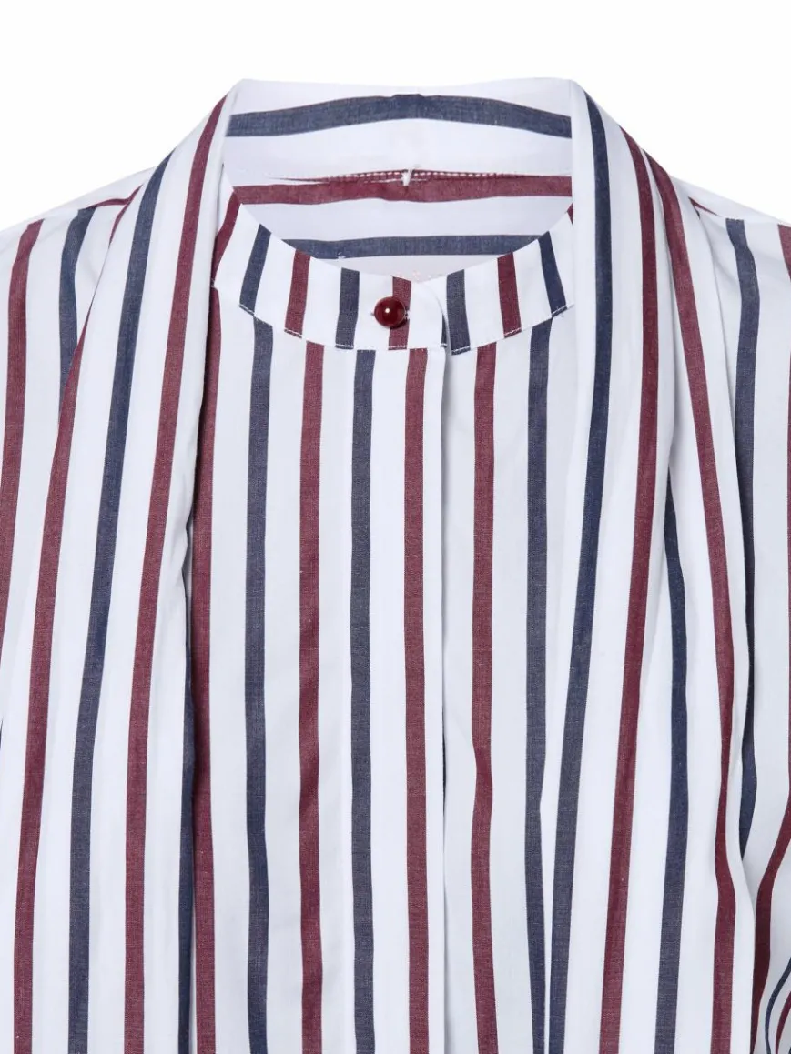 Rich & Royal Blusen*Damen Bluse weiß marine gestreift