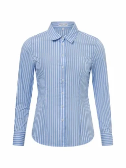 Marie Lund Blusen*Damen Bluse hellblau weiß gestreift