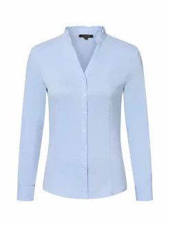 More & More Blusen*Damen Bluse hellblau uni