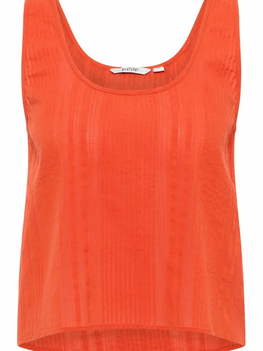Mustang Blusen*Damen Bluse orange uni