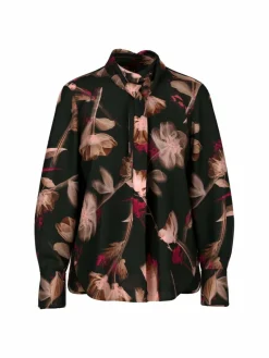 Marc Cain Blusen*Damen Bluse schwarz gemustert