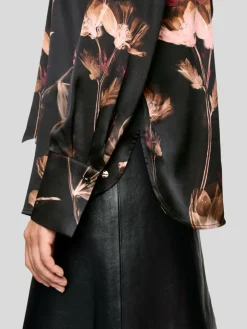 Marc Cain Blusen*Damen Bluse schwarz gemustert