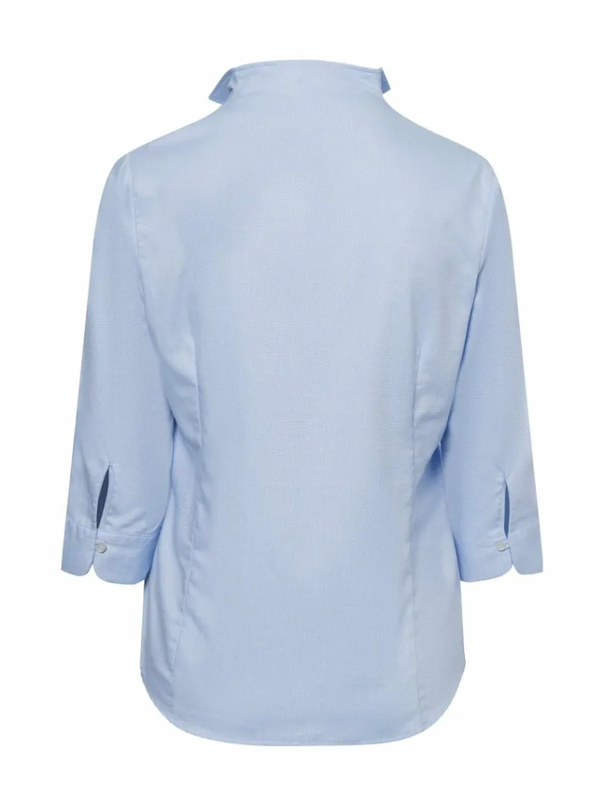 Franco Callegari Blusen*Damen Bluse hellblau gemustert