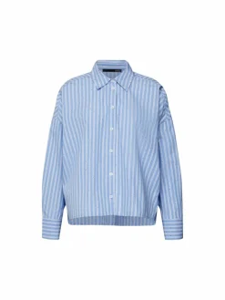 LCMT Blusen*Damen Bluse hellblau gestreift