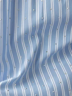 LCMT Blusen*Damen Bluse hellblau gestreift