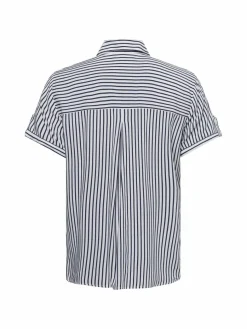 Franco Callegari Blusen*Damen Bluse weiß marine gestreift