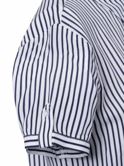 Franco Callegari Blusen*Damen Bluse weiß marine gestreift