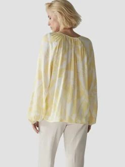 LCMT Blusen*Damen Bluse gelb gemustert