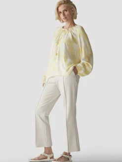 LCMT Blusen*Damen Bluse gelb gemustert