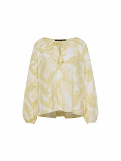 LCMT Blusen*Damen Bluse gelb gemustert