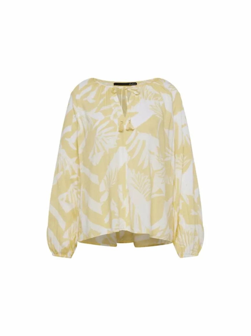 LCMT Blusen*Damen Bluse gelb gemustert