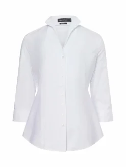 Franco Callegari Blusen*Damen Bluse weiß gemustert