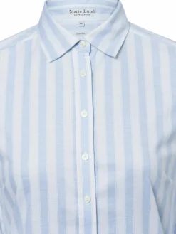 Marie Lund Blusen*Damen Bluse hellblau weiß gestreift
