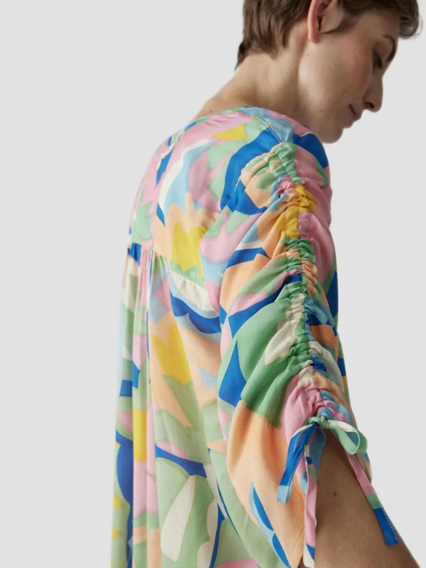 LCMT Blusen*Damen Bluse grün gemustert