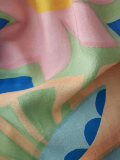 LCMT Blusen*Damen Bluse grün gemustert