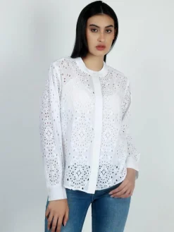 Vicci Germany Blusen*Damen Bluse weiß uni