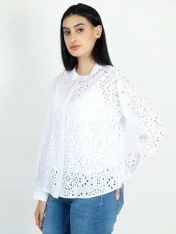 Vicci Germany Blusen*Damen Bluse weiß uni